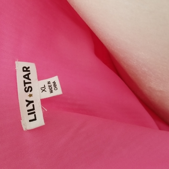 Lily Star Sparkly Pink Sequin Side Tie Wrap Top Party Festive Coquette Barbie - Picture 6 of 11